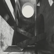 Elegant Concrete Lines: Minimalist Architecture