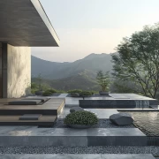 Modern Elegance: Architectural View from the Roof