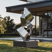 Metal Sculpture: Modern Architectural Elegance