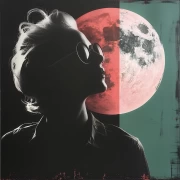 Mysterious Moon and Mysterious Silhouette: The Surreal Charm of Solar