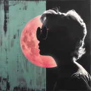 Moonwalker in Glasses: Sunny Dreams Surreal