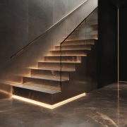 Shining Staircase: Modern Elegance of Interior