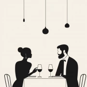 Elegant Silhouettes: Minimalist Dinner