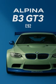 ALPINA B3 GT3 E92 Dynamics: BMW 3 Series Energy