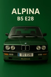 Legend on the Wall: ALPINA B5 E28 BMW 5 Series