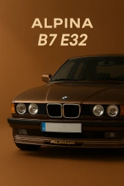 ALPINA B7 E32: Power and Style of BMW 7 Series