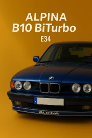 ALPINA B10 BiTurbo E34: Dynamics and Style of the BMW 5 Series
