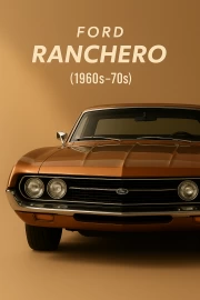 Elegance of the 1960s-70s Ford Ranchero: Retro Charm on Your Wall