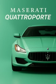 Maserati Quattroporte in Pastel Green: Elegance on Canvas
