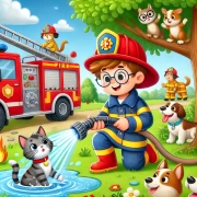 Little Fireman and His Furry Crew: Save the Day