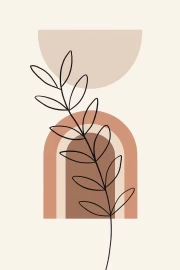 Harmony of Lines: Warm Tones of Boho Oasis