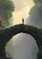 Ancient Bridge: Architectural Mystery and Nature