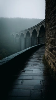 Misty Morning: The Architectural Mystery of the Bridge