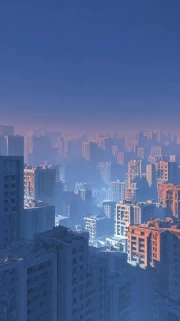 Harmony of Light and Shadow: Architectural Symphony of Urban Heights