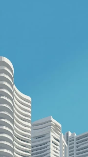 Modern Elegance: Blue Sky and Architectural Lines