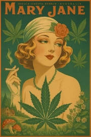 Retro Elegy Mary Jane: The Art of Cannabis