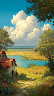 Flower Lake Haven: Cottagecore Haven