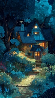 Forest Coziness: Cottagecore Style House