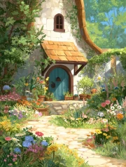 Cozy Cottage in Flowers: Cottagecore Hideaway