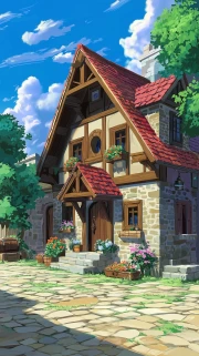 Blooming Cottage in the Gardens: Cottagecore Magic