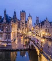 Gothic Evening Charm of Belgium: European Magic