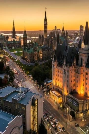 Urban Sunset Symphony: The Majesty of Canada