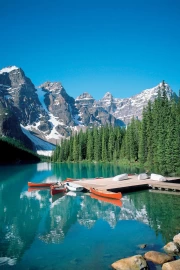 Canadian Idyll: Mountains and Lake