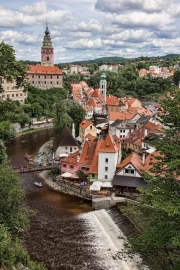 Czech Idyll: Red Roofs and a Winding River