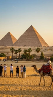 Mystical Pyramids and Camels of Ancient Egypt