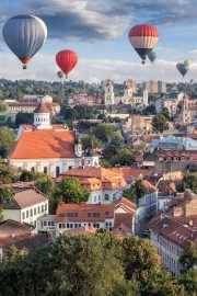 Estonian Rooftops: A Celestial Journey of Freedom