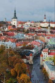 The Charm of Old Tallinn: Colourful Roofs and Towers of Estonia