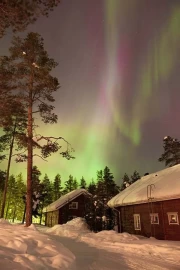Northern Lights of Finland: Magic in the Snowy Silence