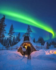 Northern Lights: Finland's Winter Tale