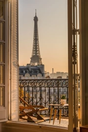 Parisian Chic: View of the Eiffel Tower, France