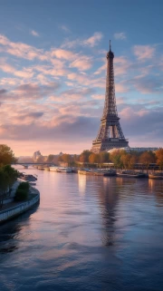 Sunset over the Eiffel Tower: The Romance of France