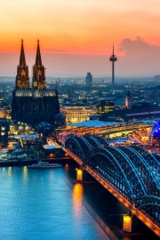 Sunset over Cologne: Germany's Evening Light