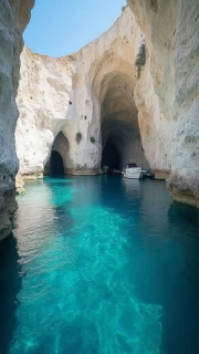 Turquoise Greece: Rocks and Waters