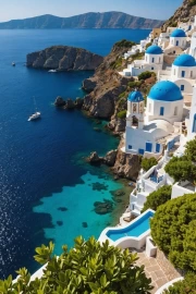 Blue Domes and Turquoise Sea: The Charm of Greece