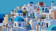 The Charm of the Blue and White Roofs of Greece