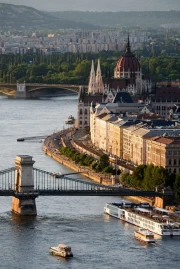 The Grandeur of Budapest: Panorama of the Danube, Hungary