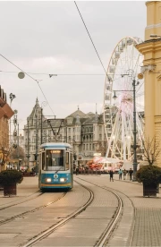 Hungarian Tram and Ferris Wheel: Cozy Colour of Budapest