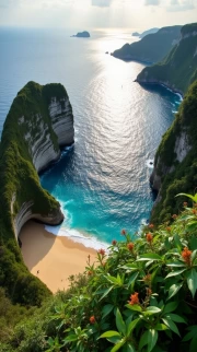 Emerald Rocks and Turquoise Waves of Indonesia: A Tropical Dream