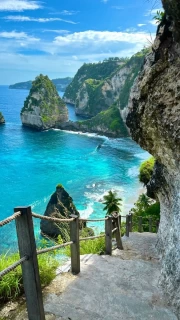 Indonesia's Tropical Paradise: Azure Waters and Majestic Rocks