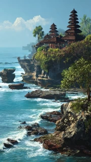 Rocky Shores and Temples of Indonesia: An Exotic View