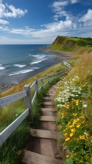 Irish Stairway to Fairytale: The Coast Where Ocean Meets Green