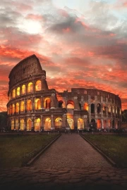 Evening Colosseum: The Magic of the Italian Sunset