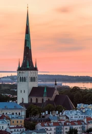 Sunset Charm of Lithuania: Ancient Architecture and Travel