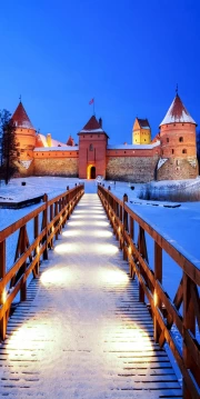 Winter Charm of Trakai Castle: Lithuanian Landscapes