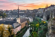 Sunset Charm of Luxembourg: City and Nature