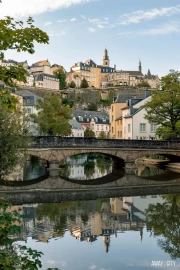 Green Luxembourg: City in the Reflection of the River